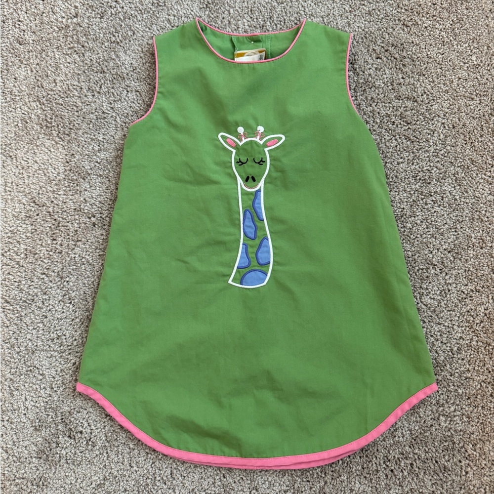 TBBC giraffe apron dress 3T